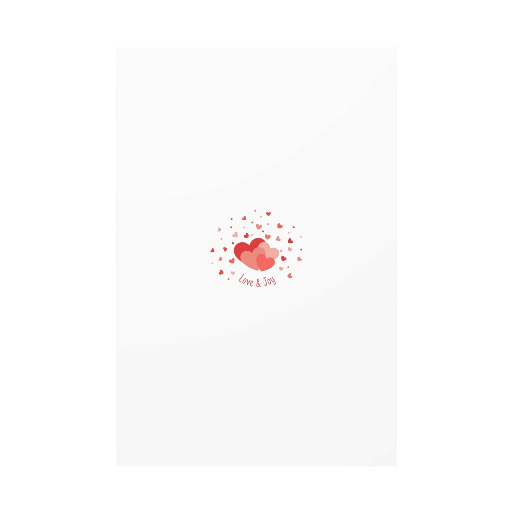 Tiny Heart Confetti Canvas | Matte Stretched Canvas