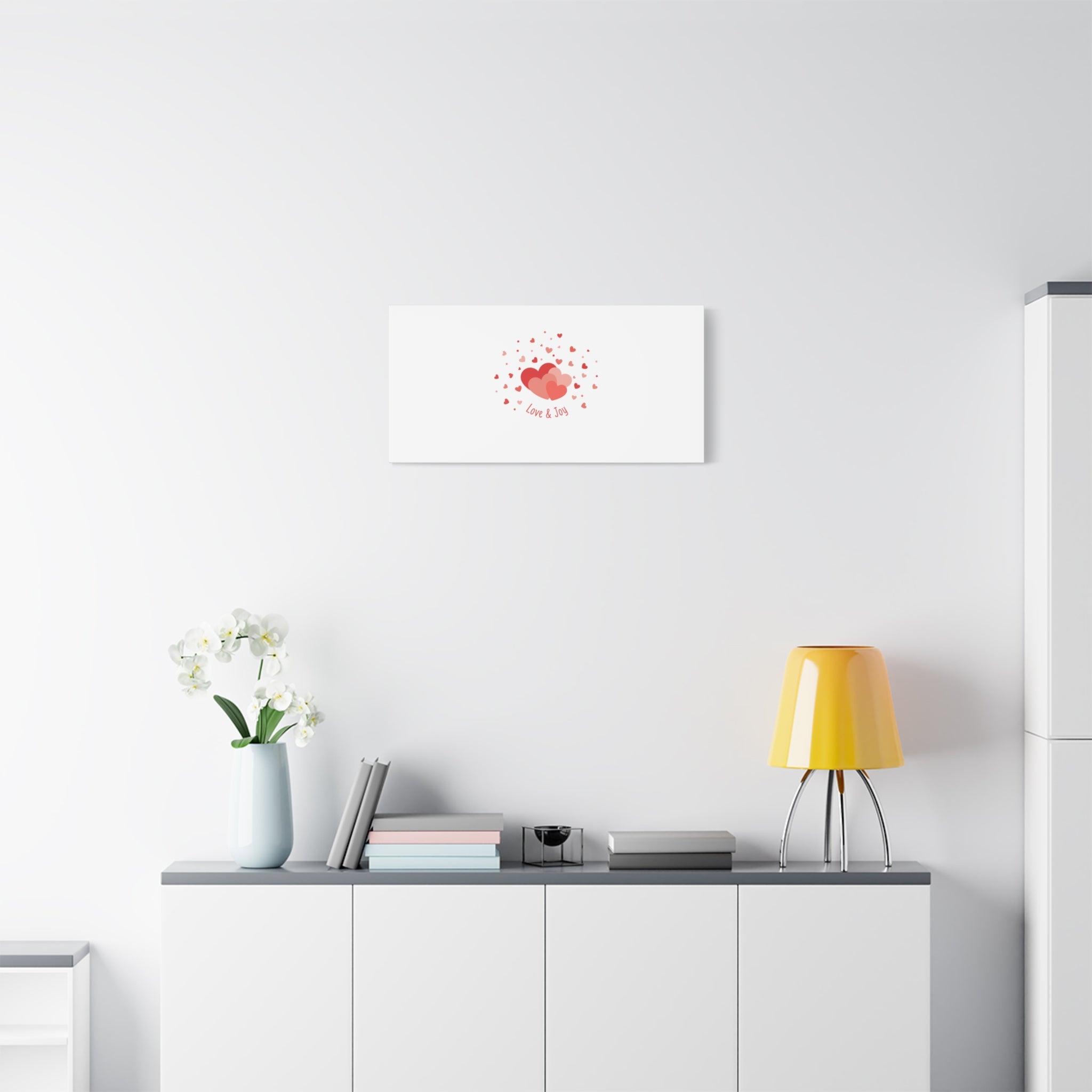 Tiny Heart Confetti Canvas | Matte Stretched Canvas