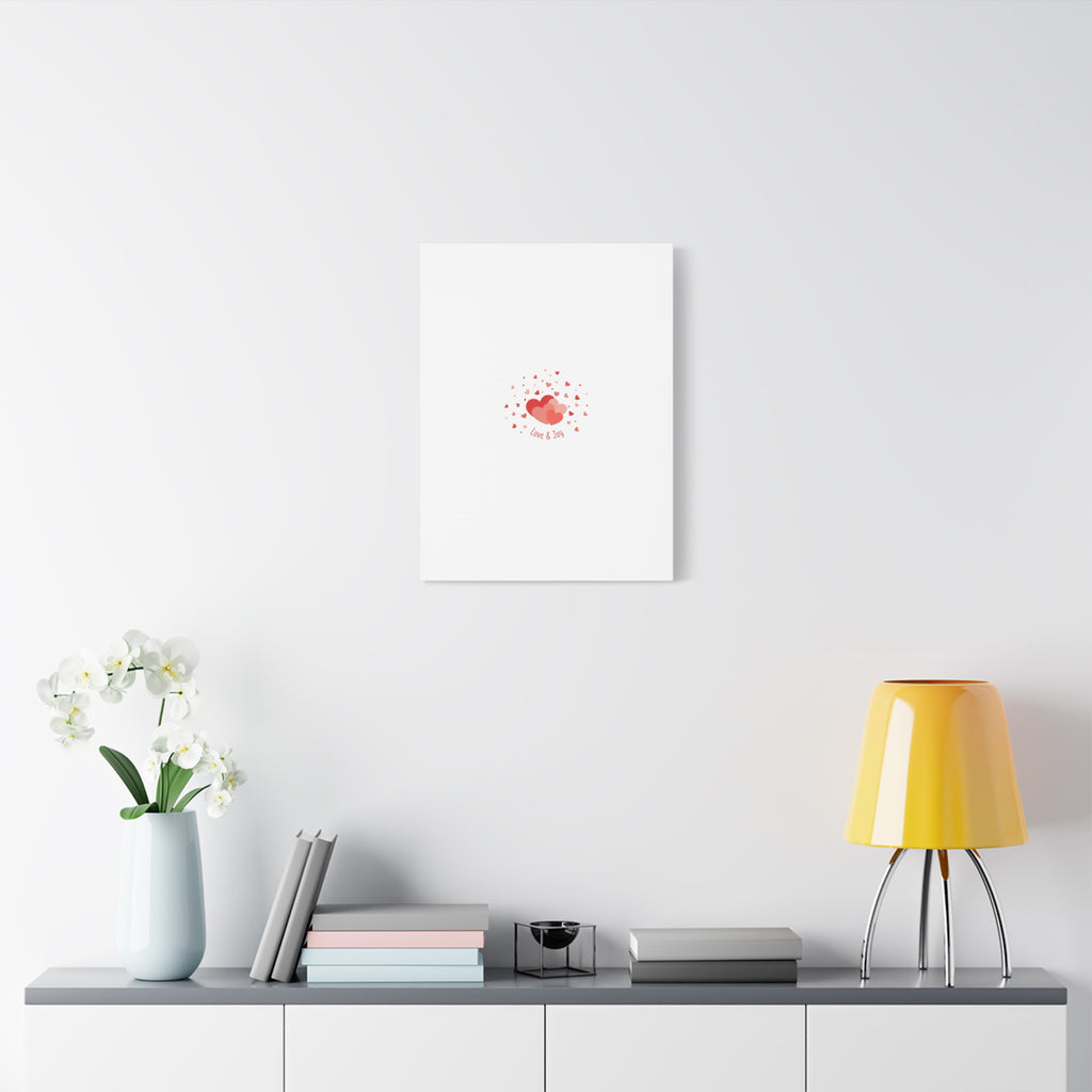 Tiny Heart Confetti Canvas | Matte Stretched Canvas