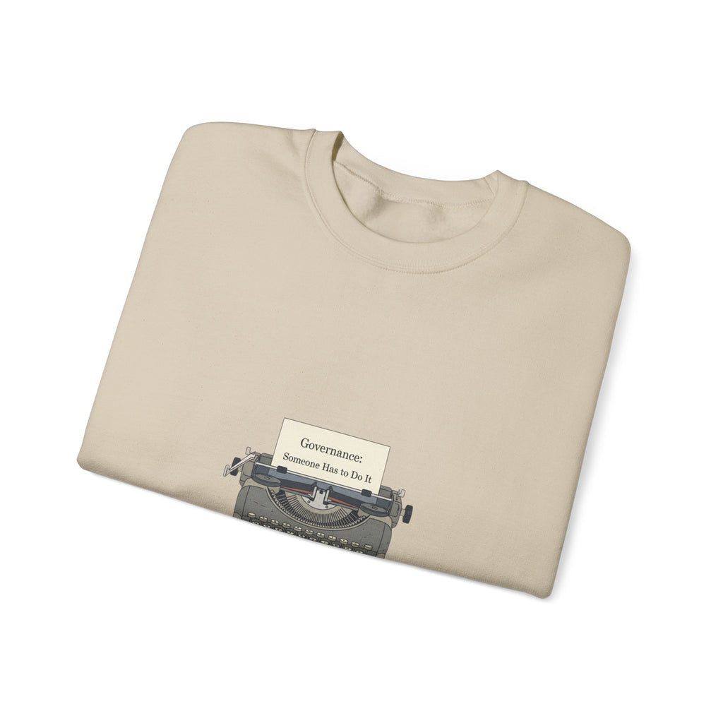 Civic Exhaustion Typewriter Crewneck sweatshirt | election memes, politics humor