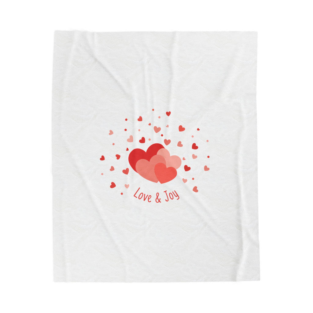 Tiny Heart Confetti Velveteen Plush Blanket | tiny heart design, pre-valentine’s
