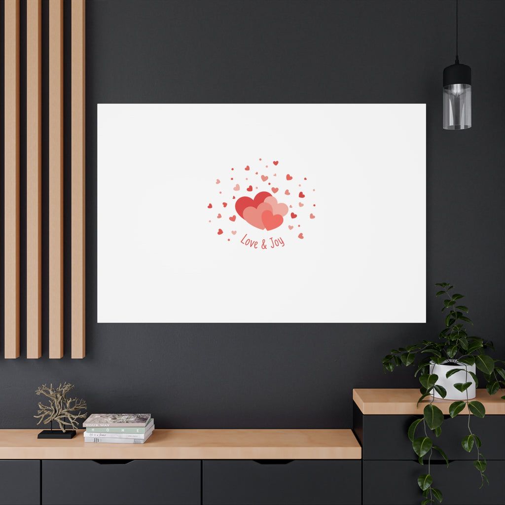 Tiny Heart Confetti Canvas | Matte Stretched Canvas