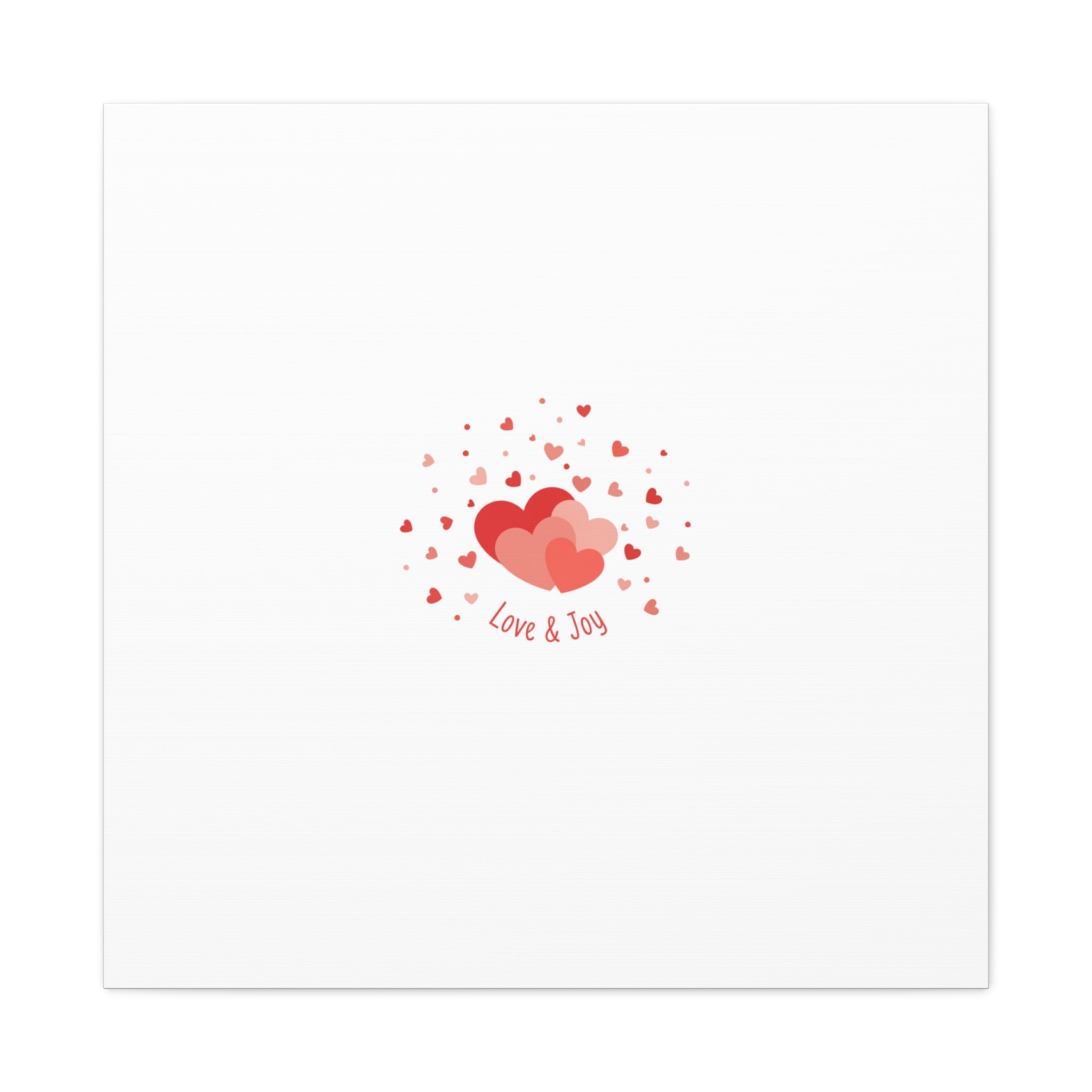 Tiny Heart Confetti Canvas | Matte Stretched Canvas