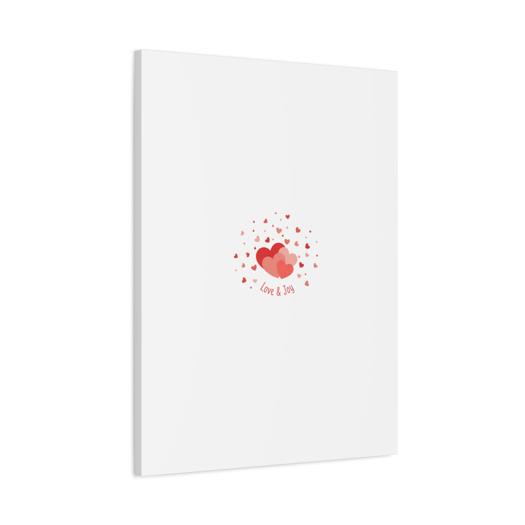 Tiny Heart Confetti Canvas | Matte Stretched Canvas