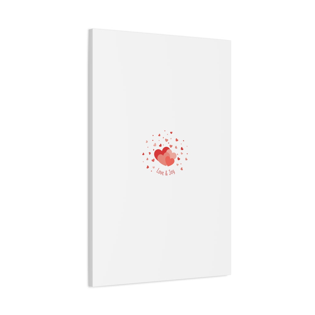 Tiny Heart Confetti Canvas | Matte Stretched Canvas