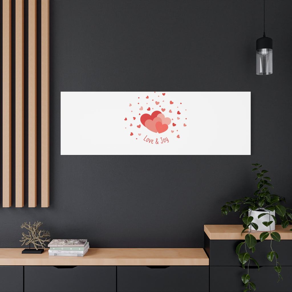 Tiny Heart Confetti Canvas | Matte Stretched Canvas