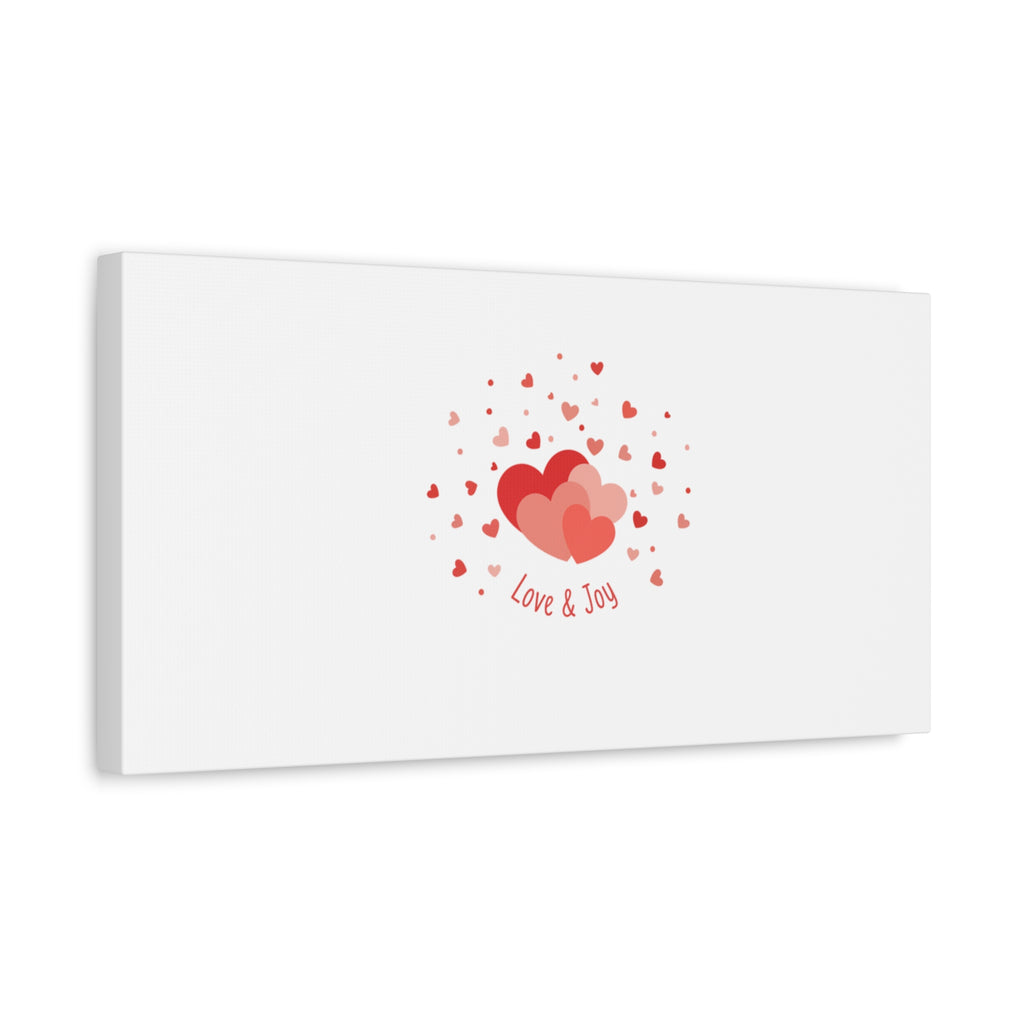Tiny Heart Confetti Canvas | Matte Stretched Canvas