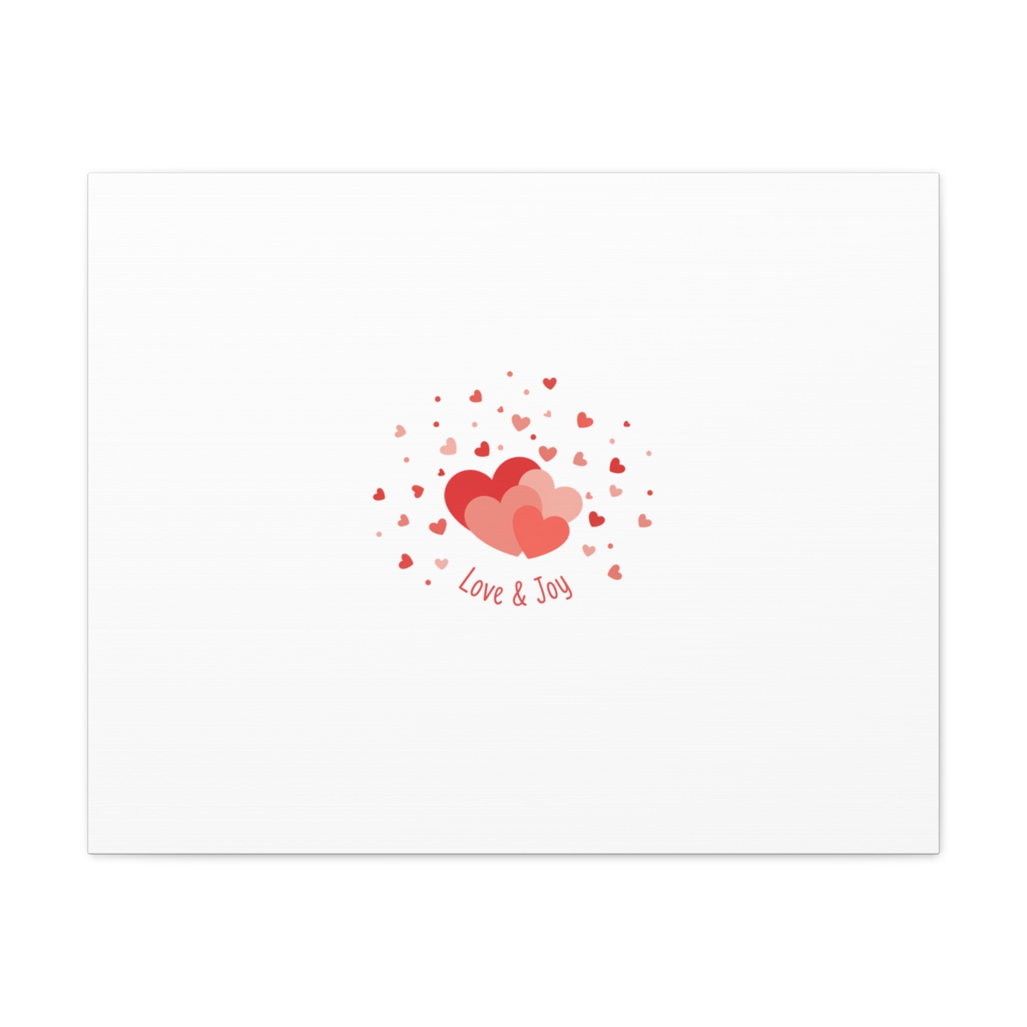 Tiny Heart Confetti Canvas | Matte Stretched Canvas