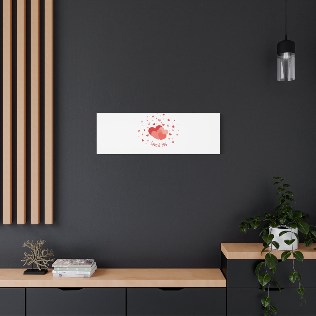 Tiny Heart Confetti Canvas | Matte Stretched Canvas
