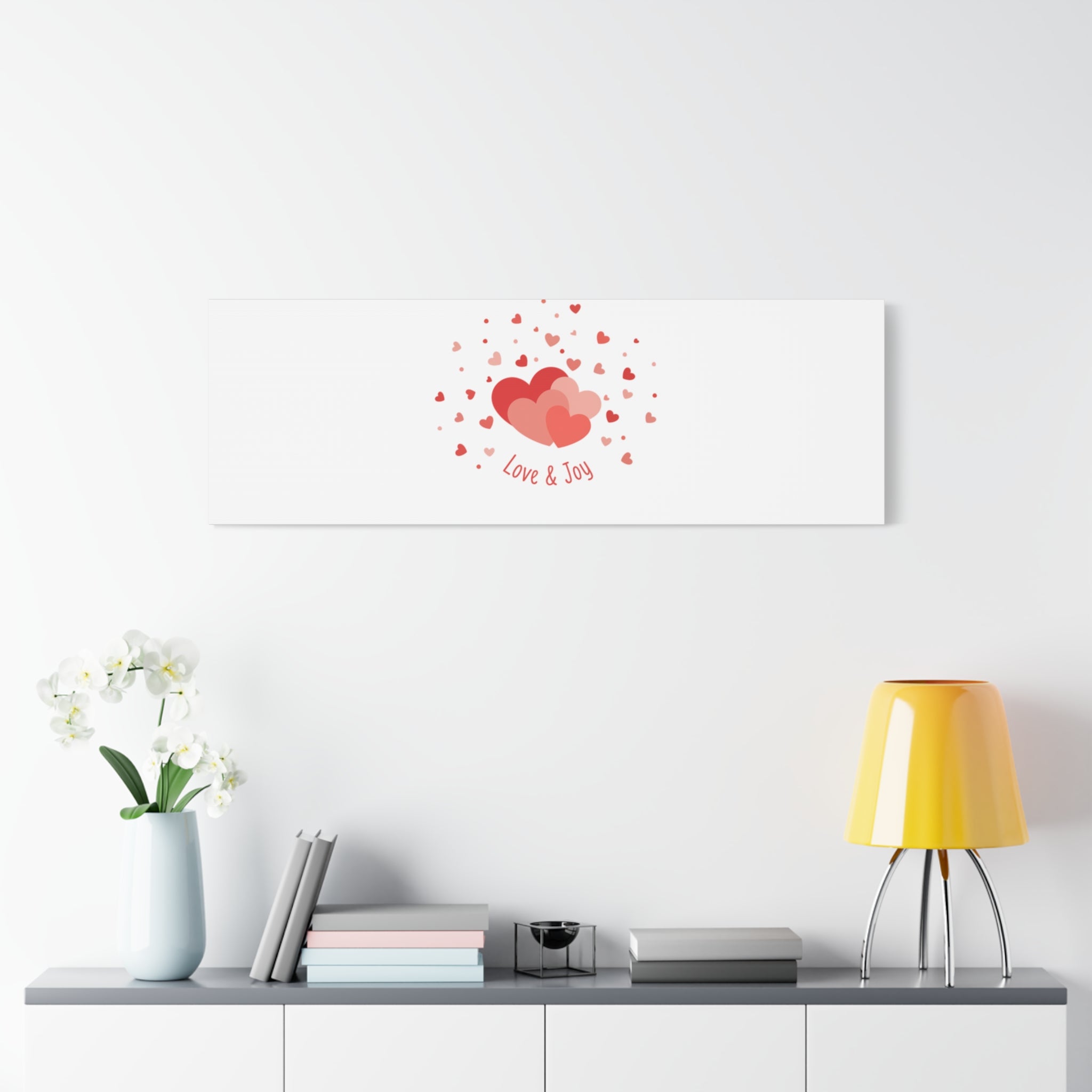Tiny Heart Confetti Canvas | Matte Stretched Canvas