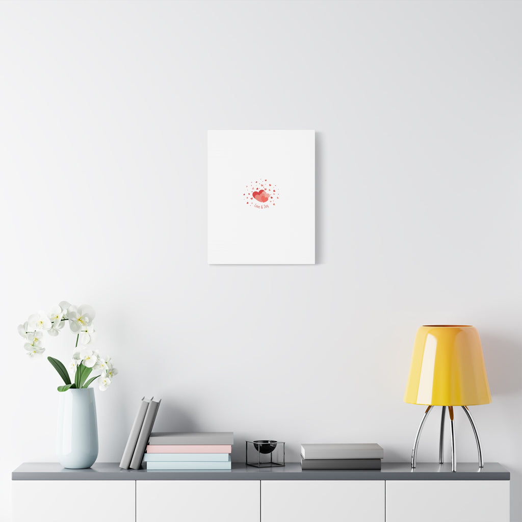 Tiny Heart Confetti Canvas | Matte Stretched Canvas