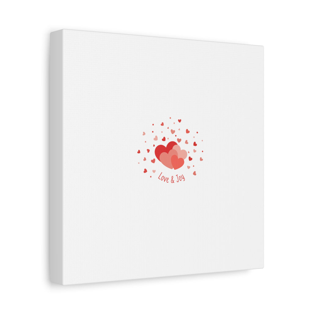 Tiny Heart Confetti Canvas | Matte Stretched Canvas