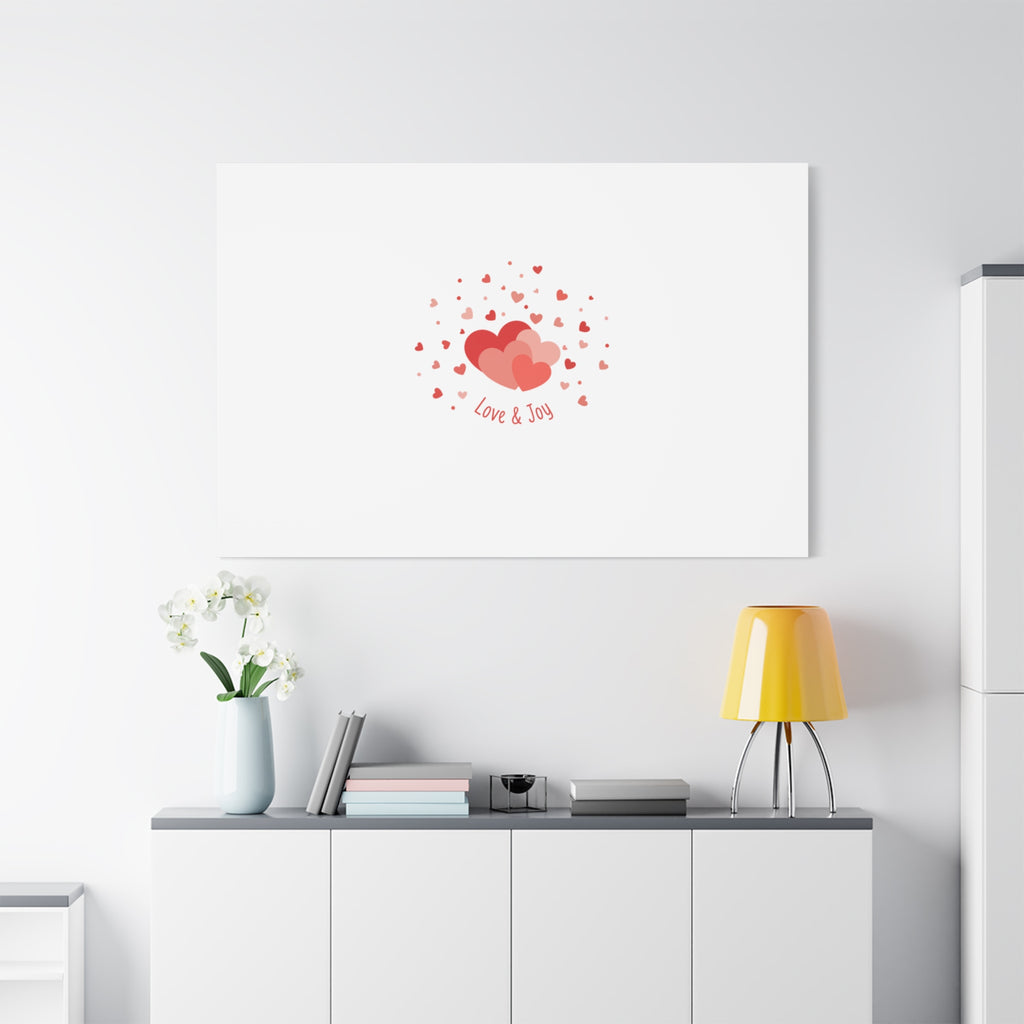 Tiny Heart Confetti Canvas | Matte Stretched Canvas