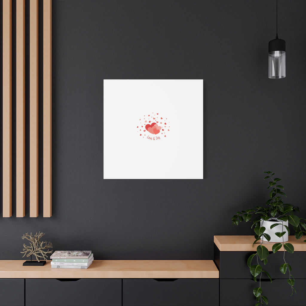 Tiny Heart Confetti Canvas | Matte Stretched Canvas