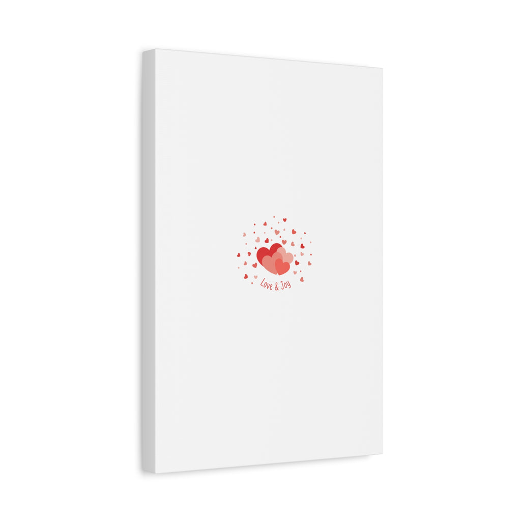 Tiny Heart Confetti Canvas | Matte Stretched Canvas