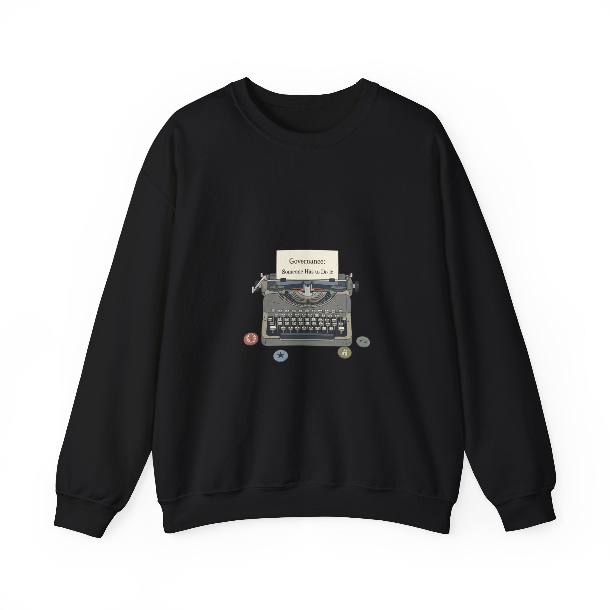 Civic Exhaustion Typewriter Crewneck sweatshirt | election memes, politics humor