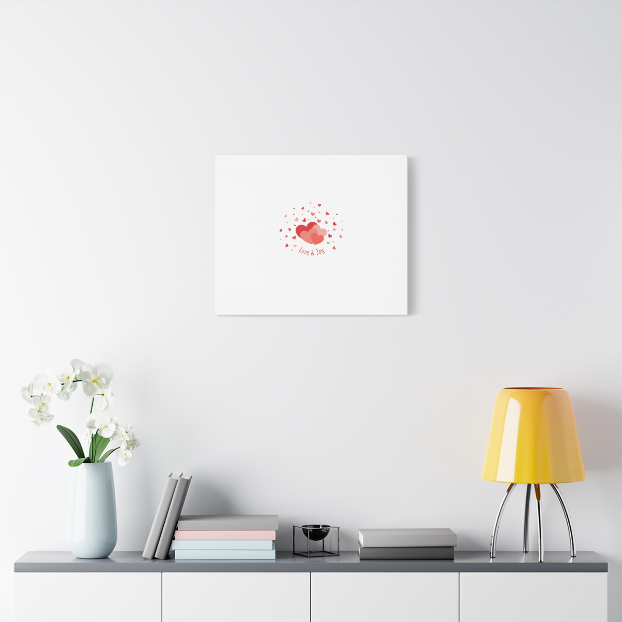 Tiny Heart Confetti Canvas | Matte Stretched Canvas