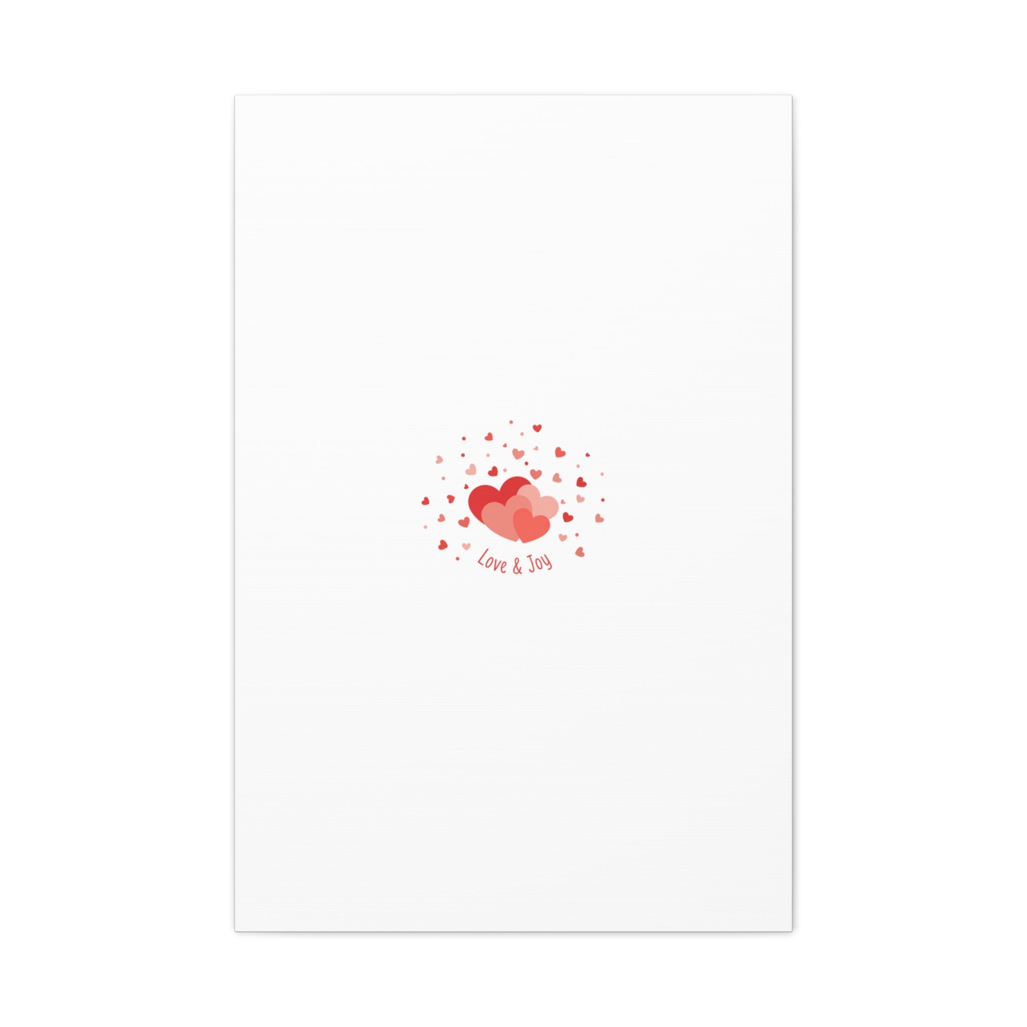 Tiny Heart Confetti Canvas | Matte Stretched Canvas