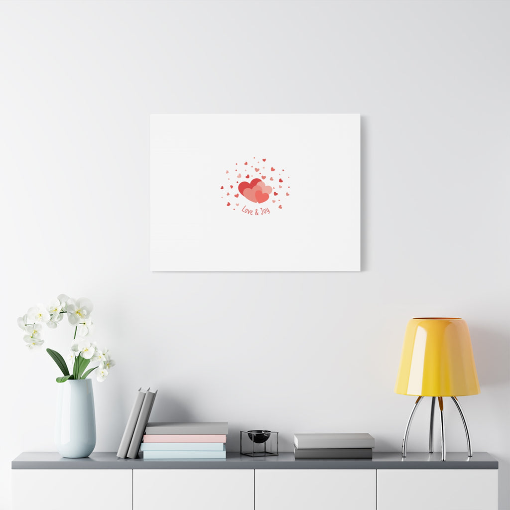 Tiny Heart Confetti Canvas | Matte Stretched Canvas