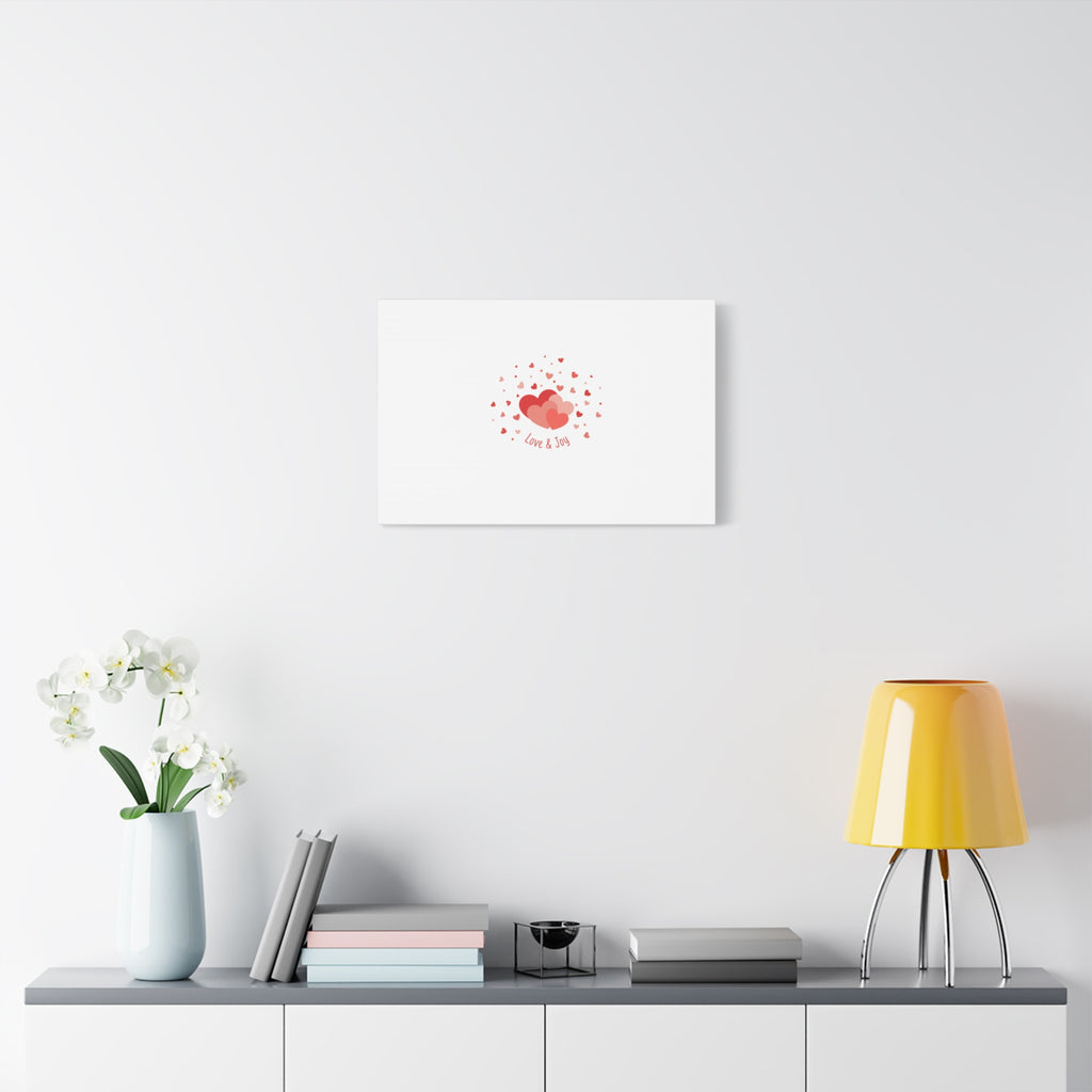 Tiny Heart Confetti Canvas | Matte Stretched Canvas