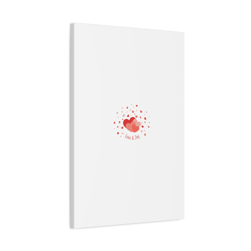 Tiny Heart Confetti Canvas | Matte Stretched Canvas