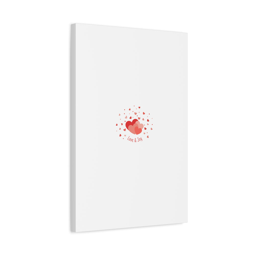 Tiny Heart Confetti Canvas | Matte Stretched Canvas
