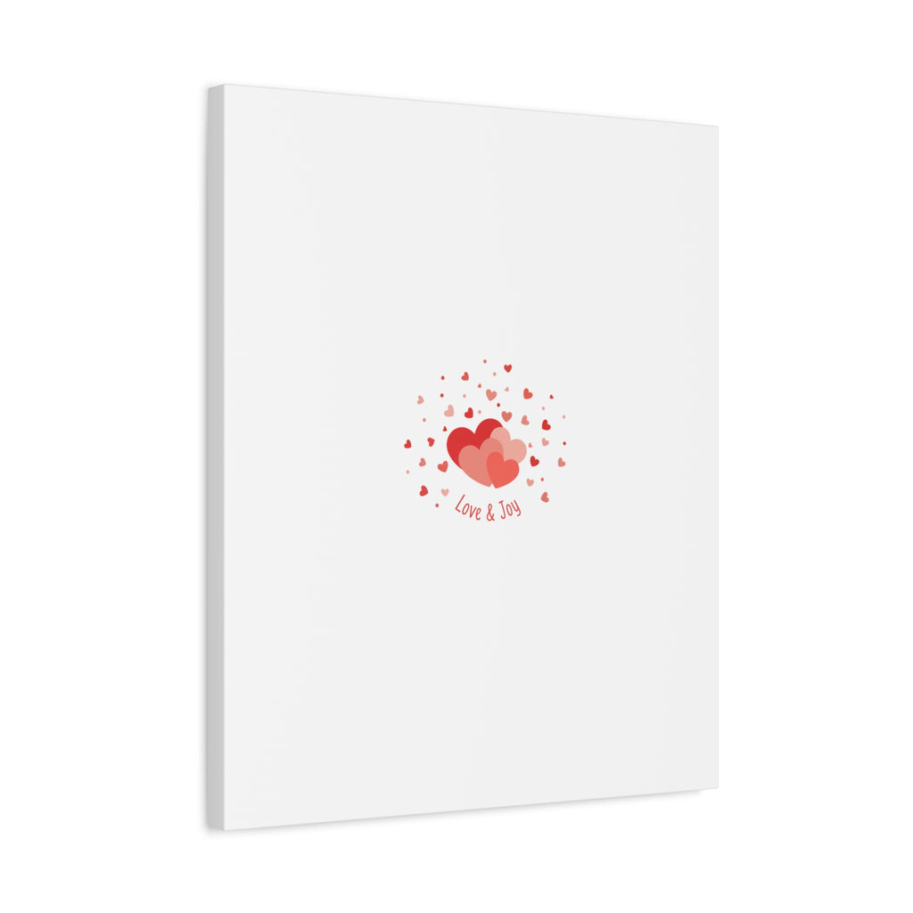 Tiny Heart Confetti Canvas | Matte Stretched Canvas