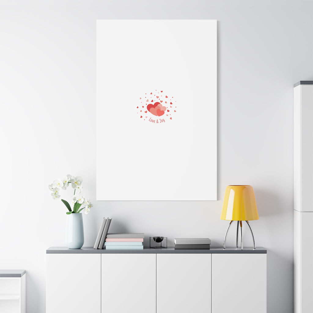 Tiny Heart Confetti Canvas | Matte Stretched Canvas