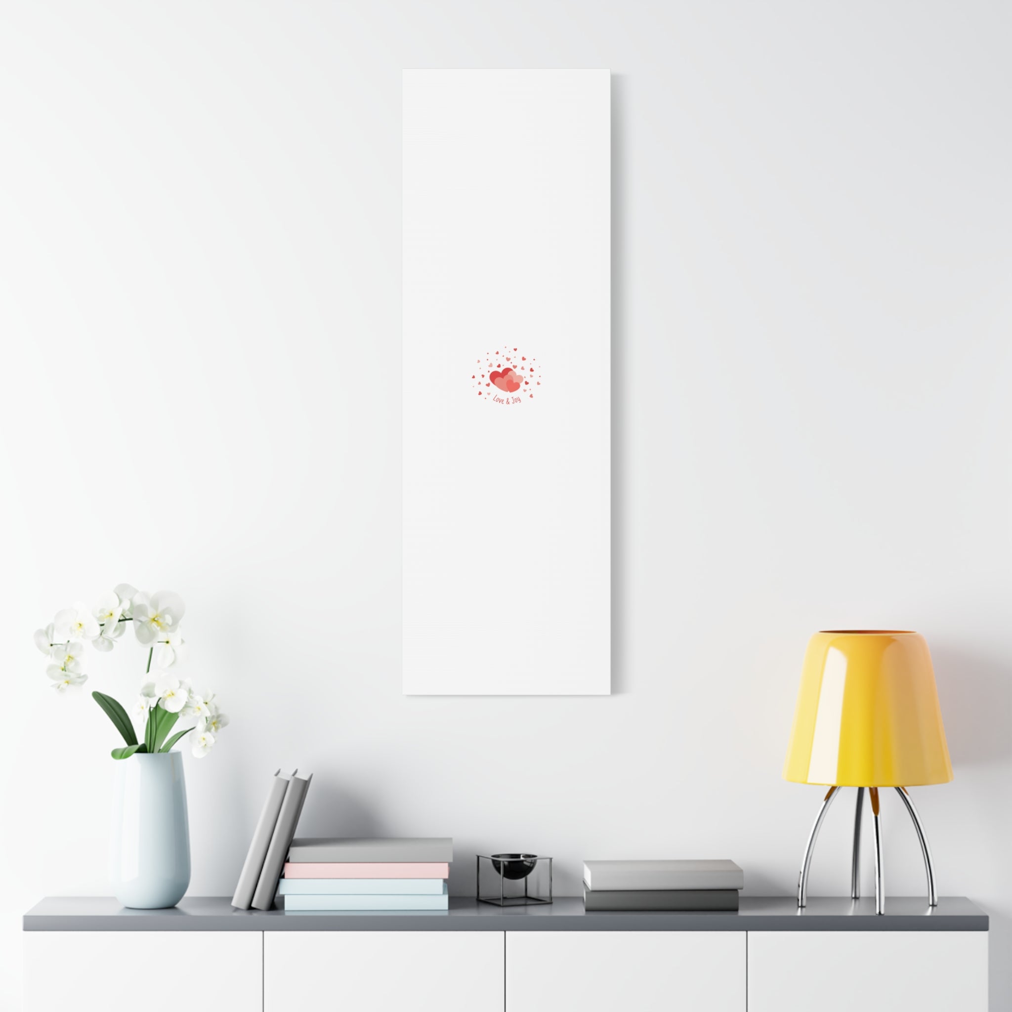Tiny Heart Confetti Canvas | Matte Stretched Canvas