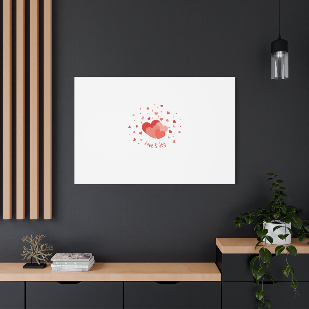 Tiny Heart Confetti Canvas | Matte Stretched Canvas