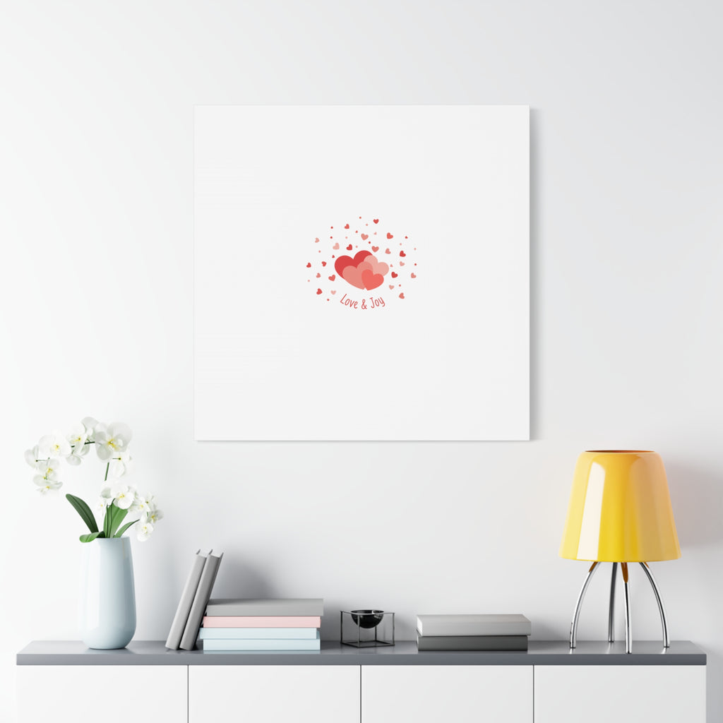 Tiny Heart Confetti Canvas | Matte Stretched Canvas