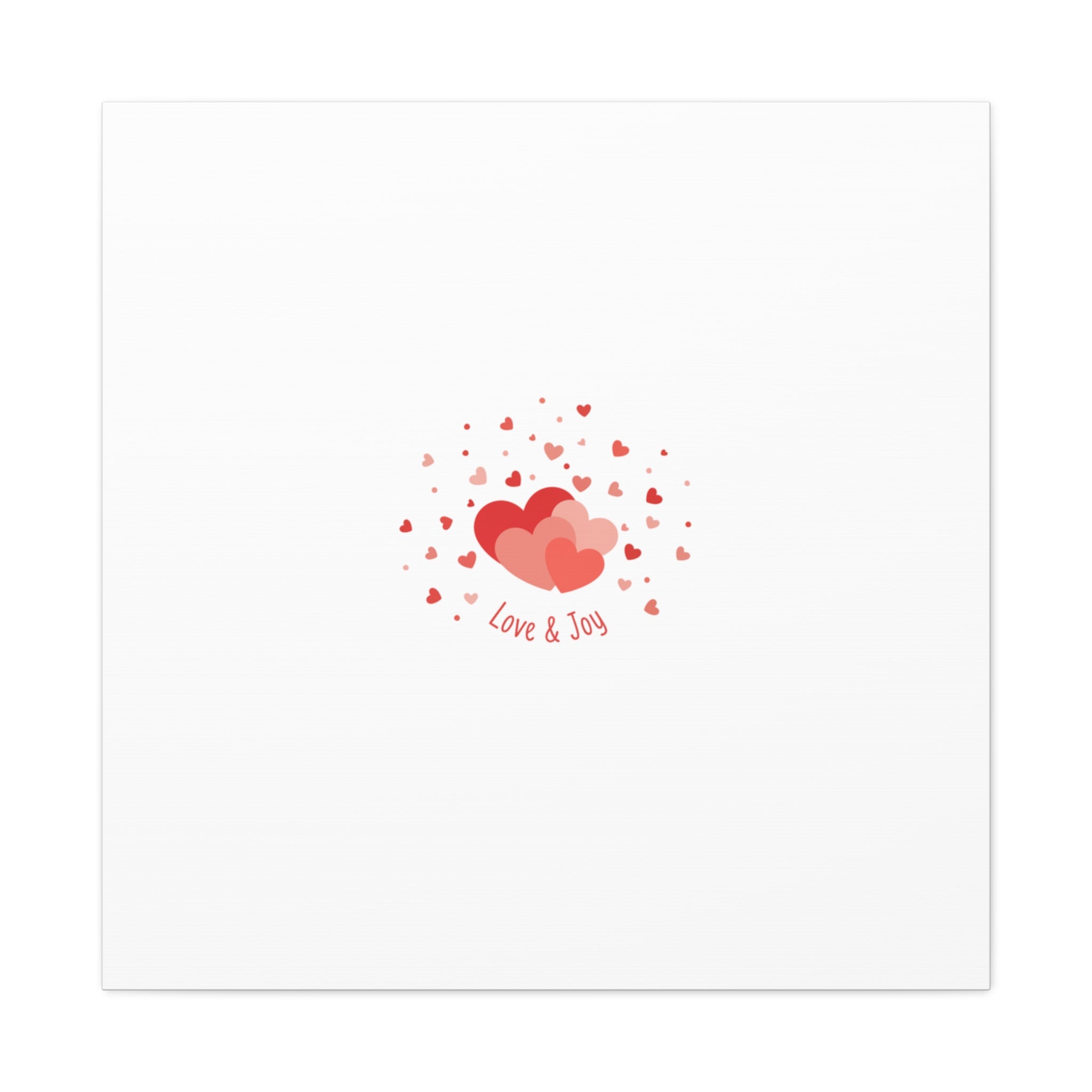 Tiny Heart Confetti Canvas | Matte Stretched Canvas
