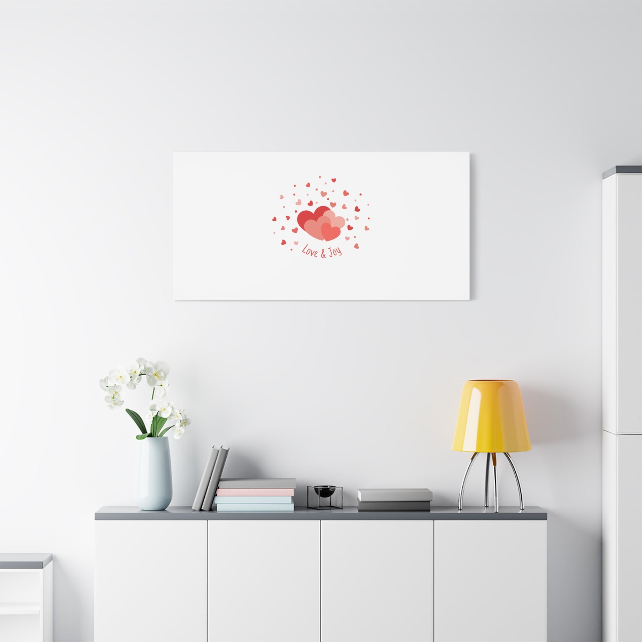 Tiny Heart Confetti Canvas | Matte Stretched Canvas