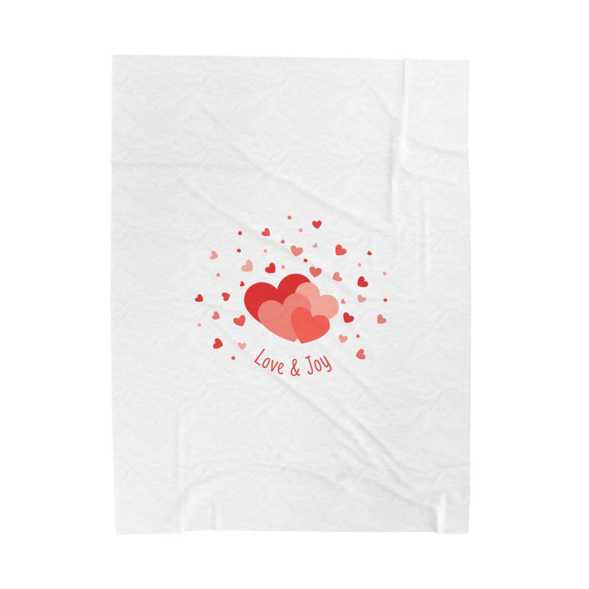 Tiny Heart Confetti Velveteen Plush Blanket | tiny heart design, pre-valentine’s