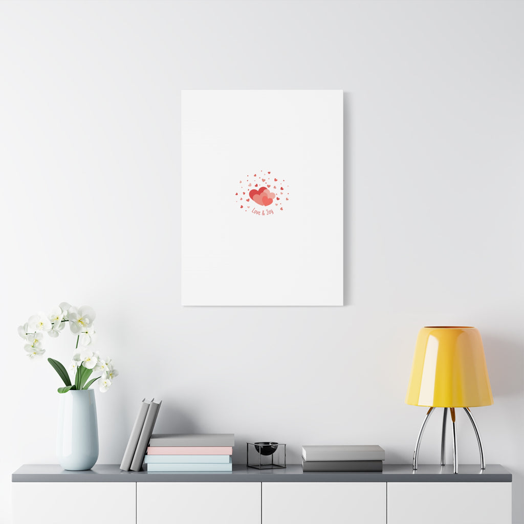 Tiny Heart Confetti Canvas | Matte Stretched Canvas