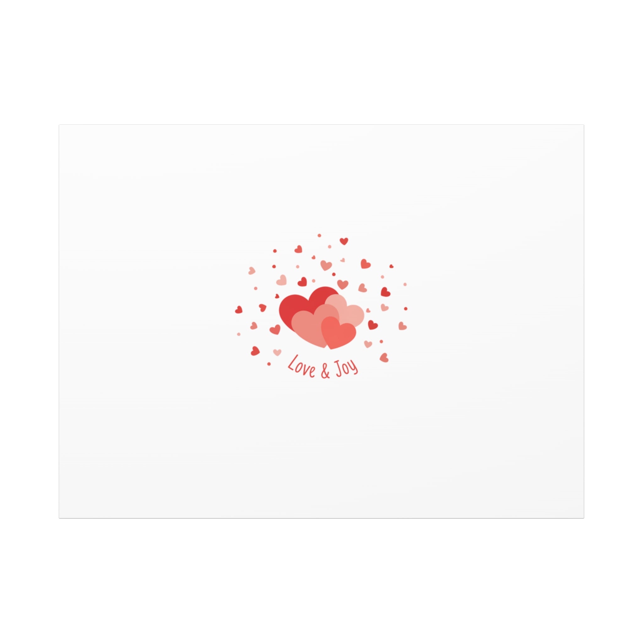 Tiny Heart Confetti Canvas | Matte Stretched Canvas
