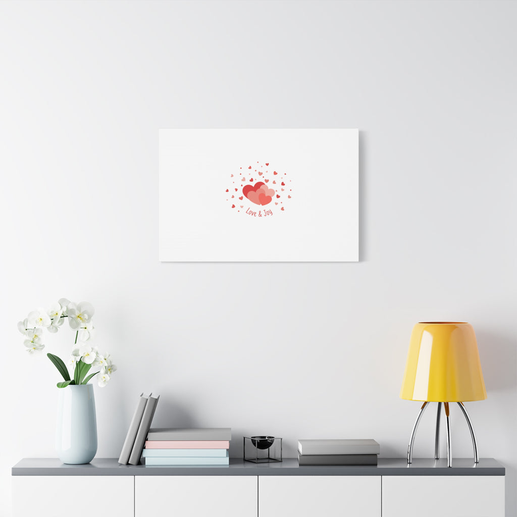 Tiny Heart Confetti Canvas | Matte Stretched Canvas