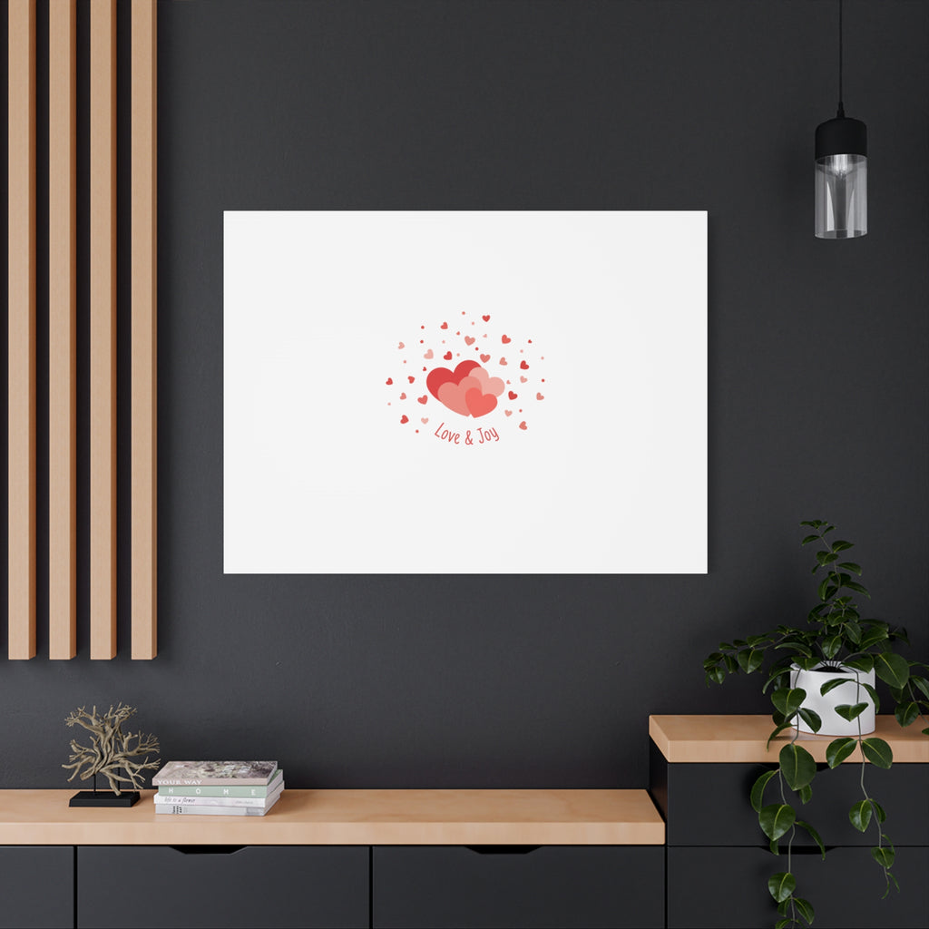 Tiny Heart Confetti Canvas | Matte Stretched Canvas
