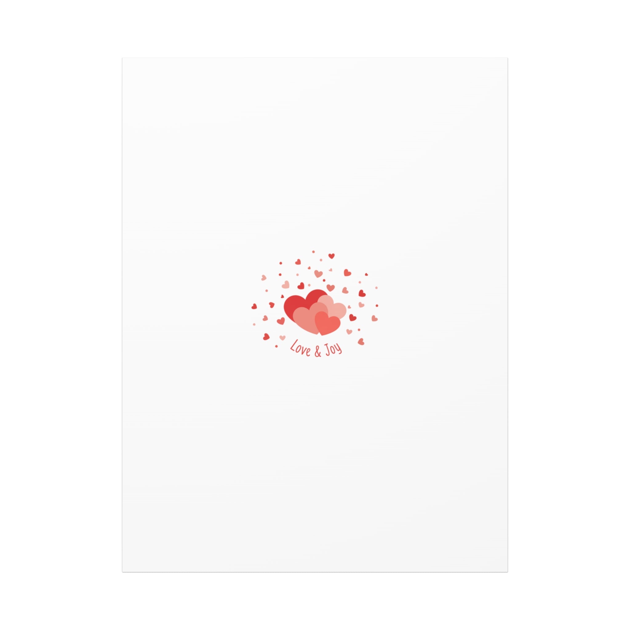 Tiny Heart Confetti Canvas | Matte Stretched Canvas