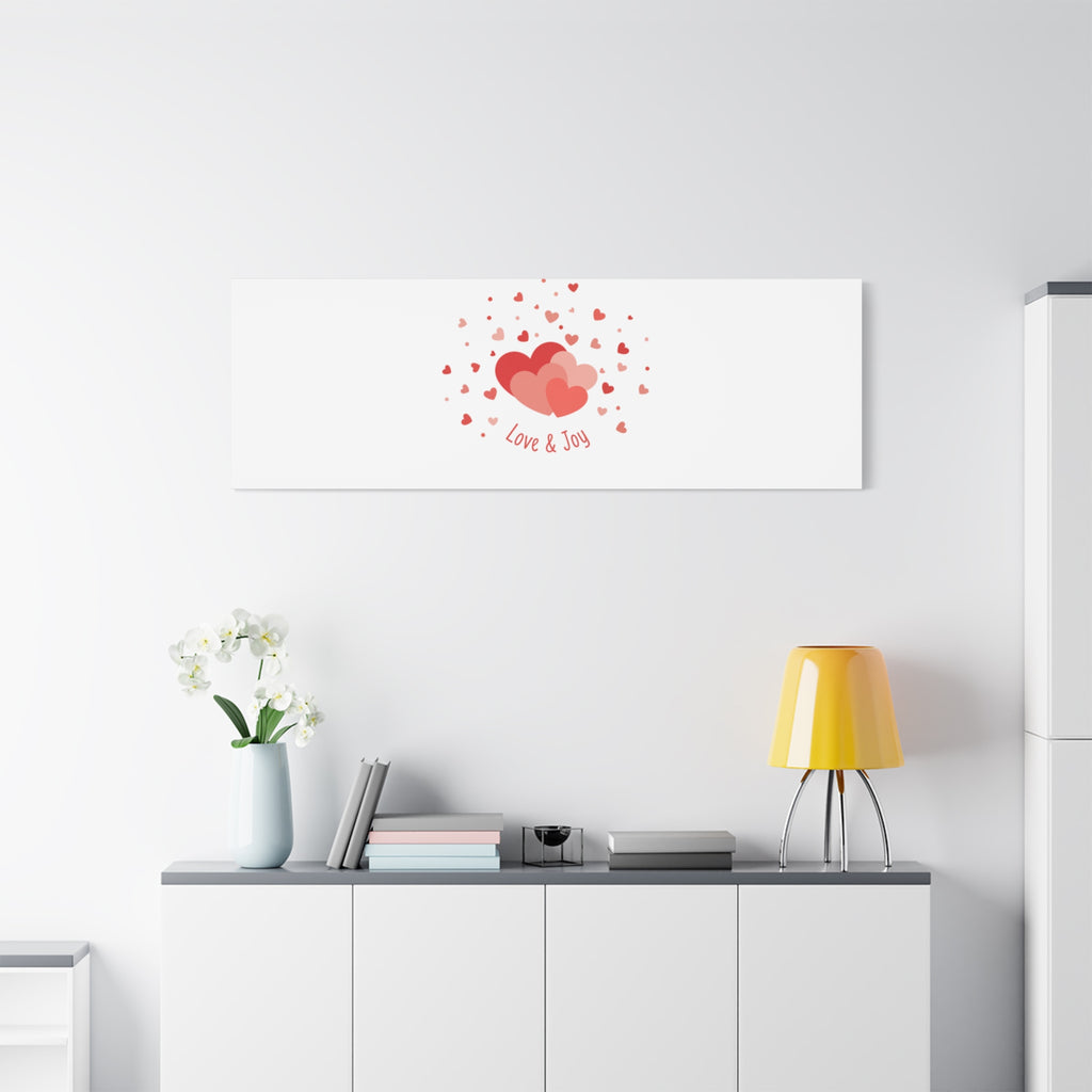 Tiny Heart Confetti Canvas | Matte Stretched Canvas