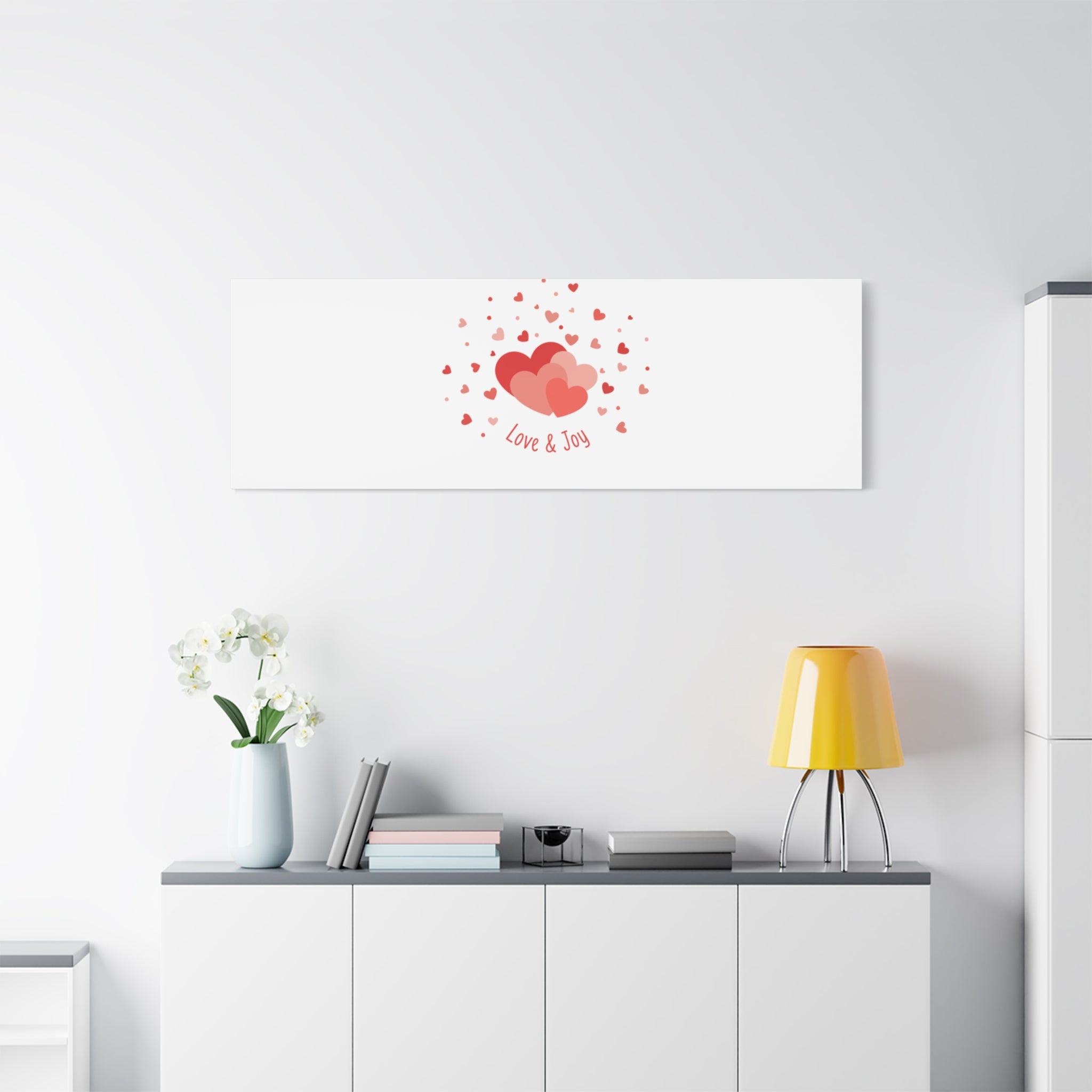 Tiny Heart Confetti Canvas | Matte Stretched Canvas