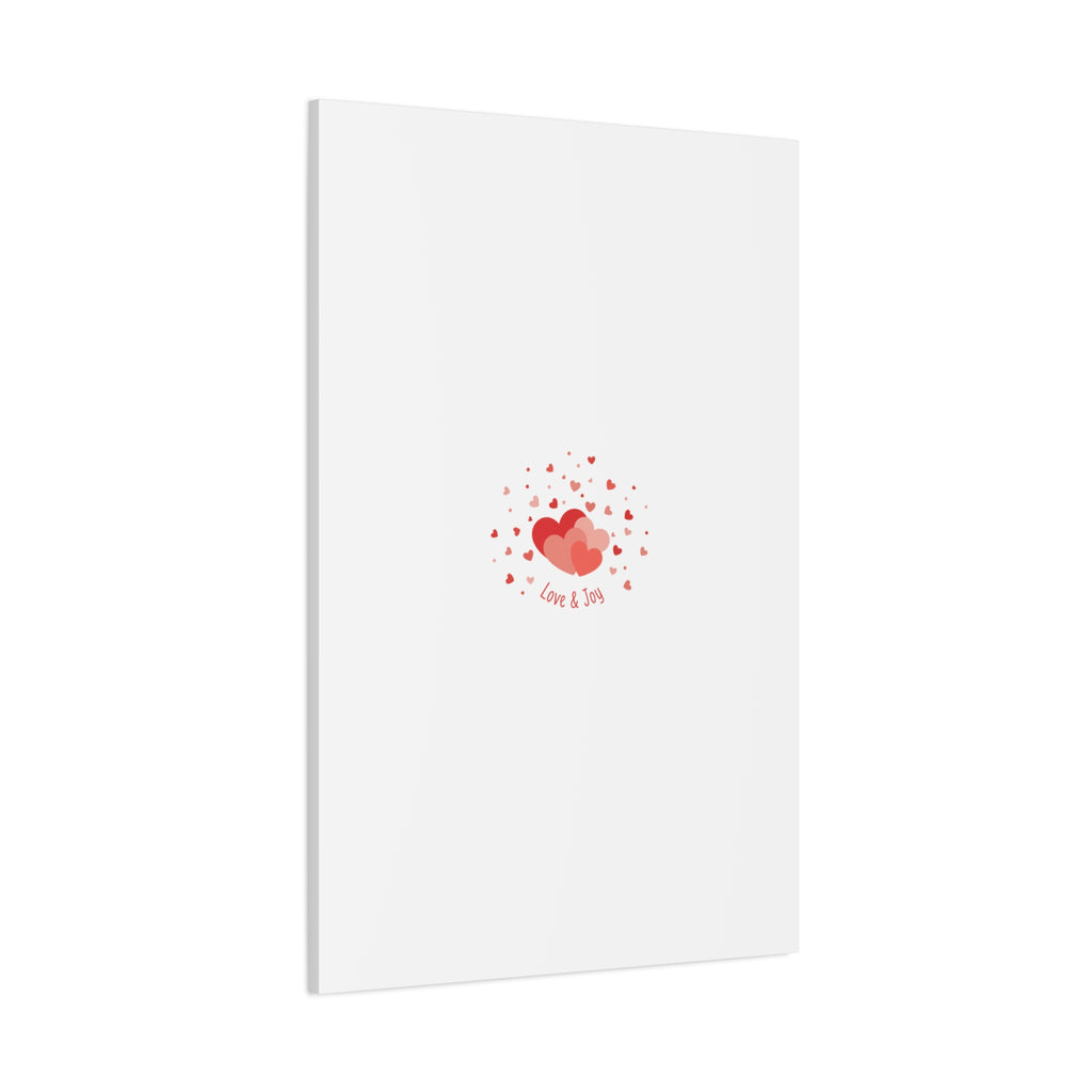 Tiny Heart Confetti Canvas | Matte Stretched Canvas
