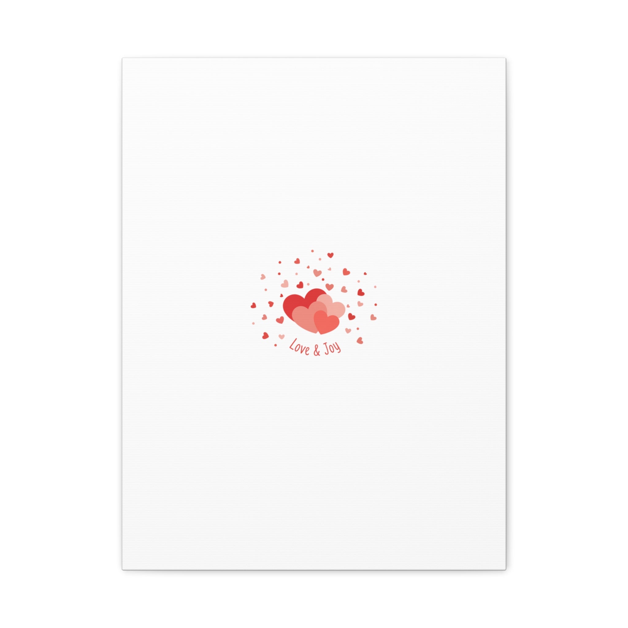 Tiny Heart Confetti Canvas | Matte Stretched Canvas