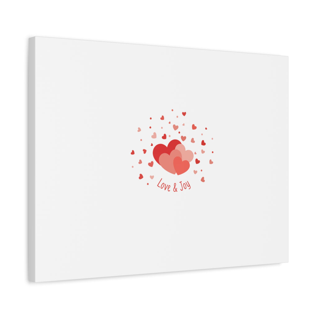 Tiny Heart Confetti Canvas | Matte Stretched Canvas