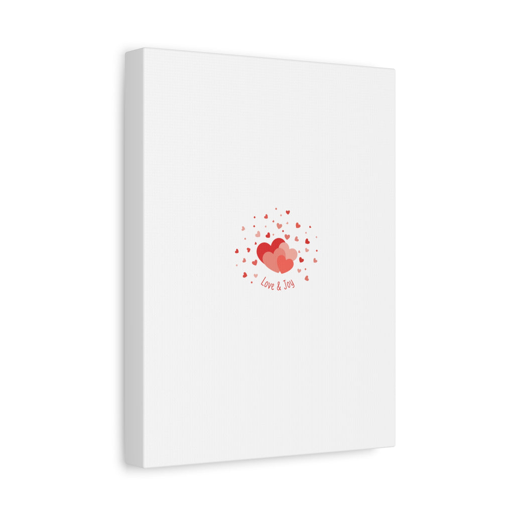 Tiny Heart Confetti Canvas | Matte Stretched Canvas