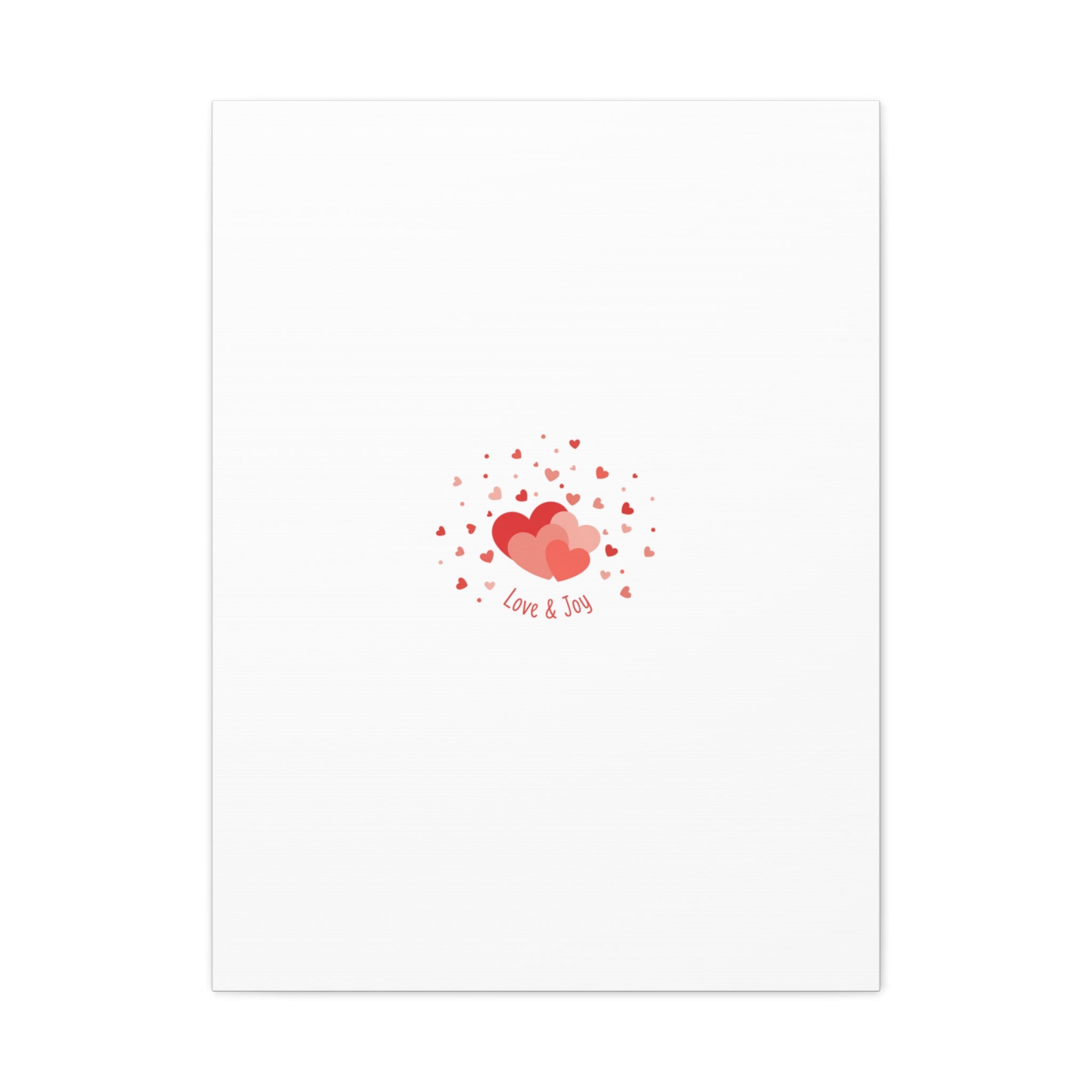 Tiny Heart Confetti Canvas | Matte Stretched Canvas
