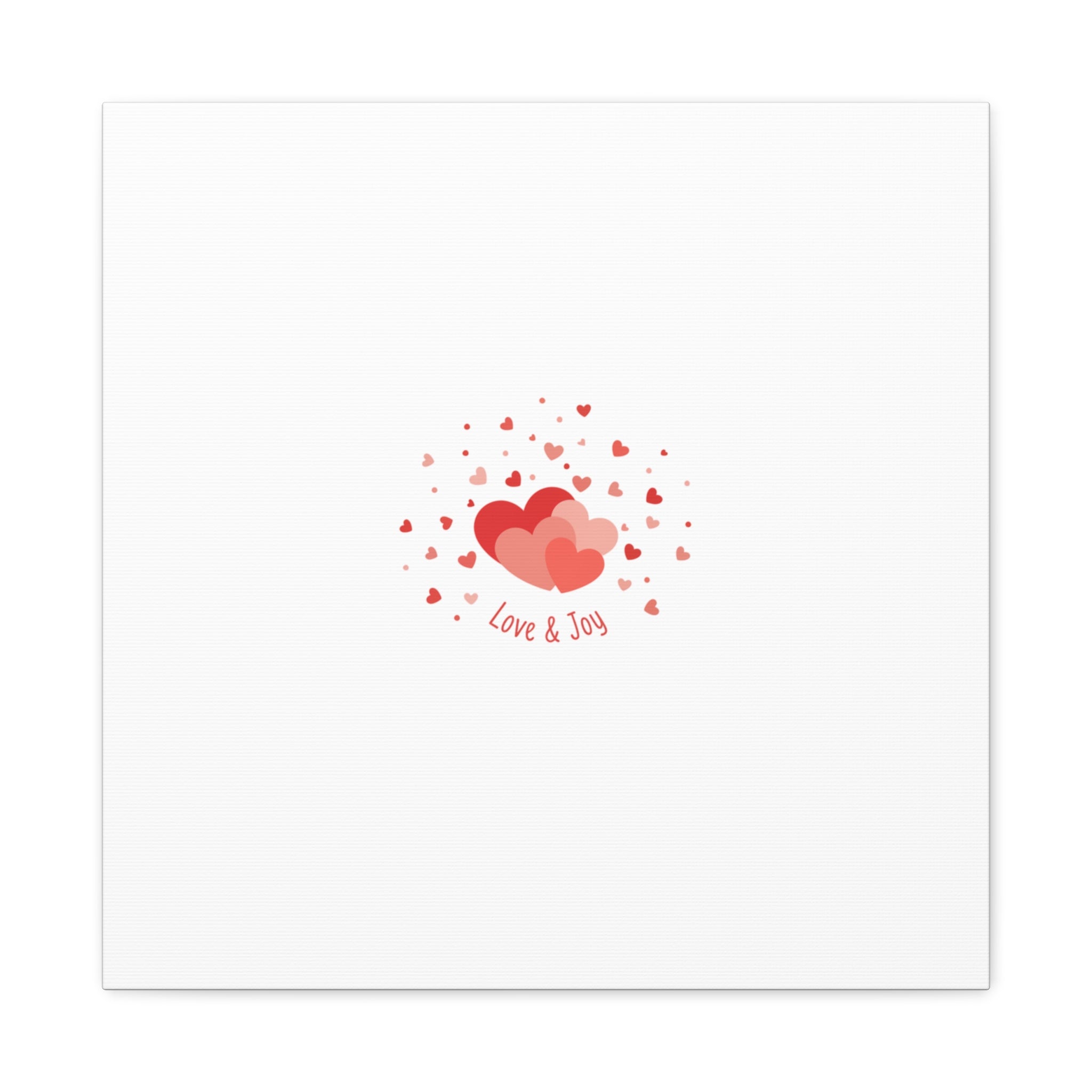 Tiny Heart Confetti Canvas | Matte Stretched Canvas