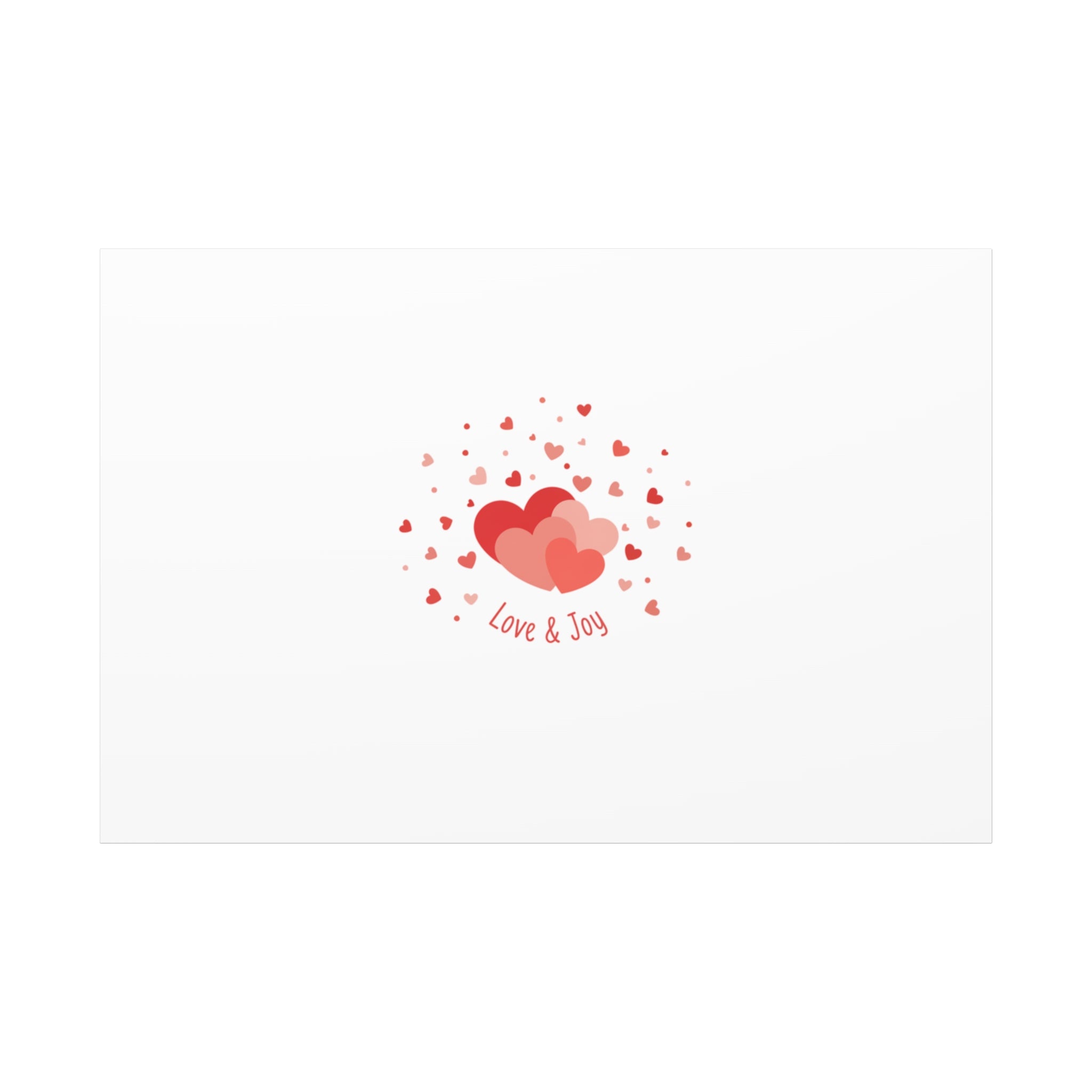 Tiny Heart Confetti Canvas | Matte Stretched Canvas