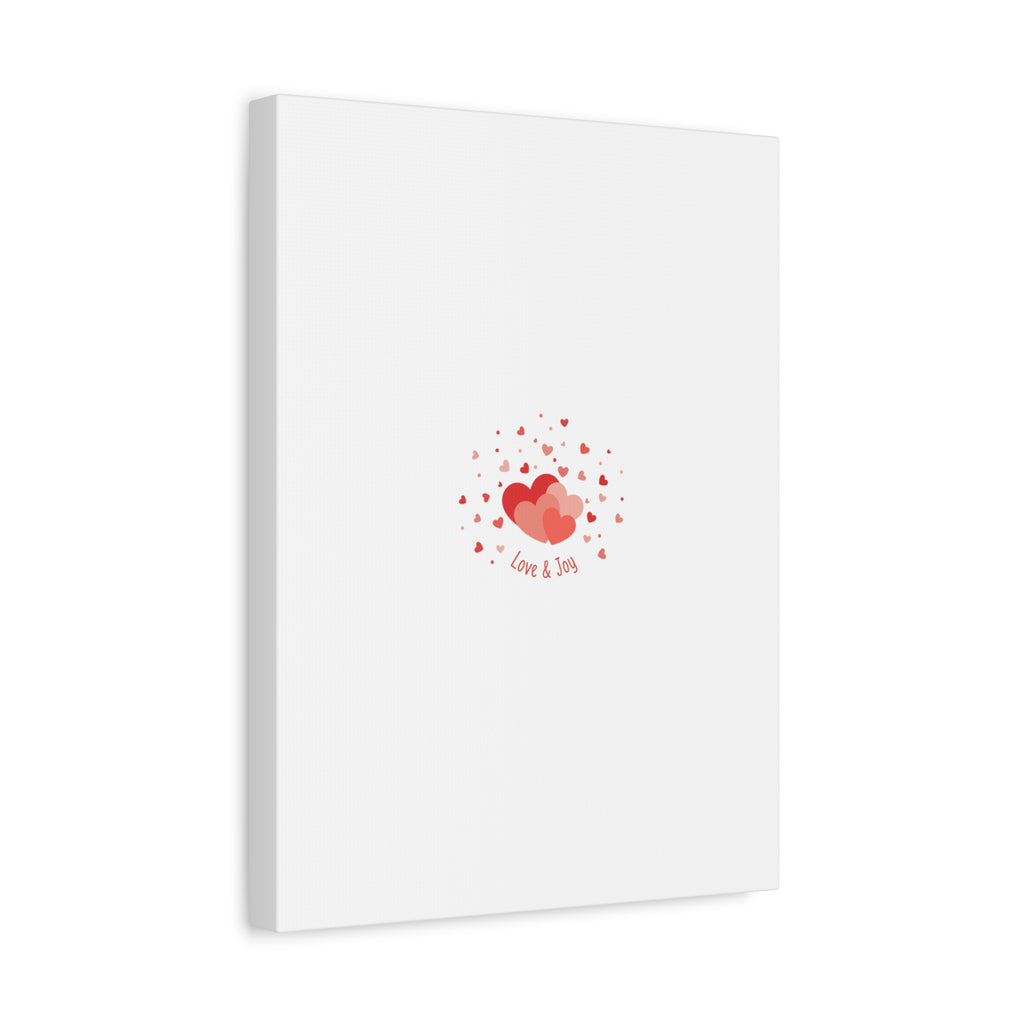 Tiny Heart Confetti Canvas | Matte Stretched Canvas