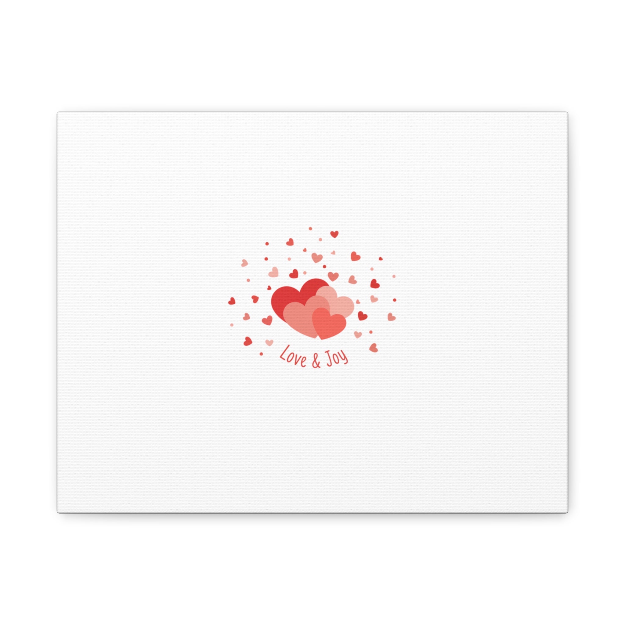 Tiny Heart Confetti Canvas | Matte Stretched Canvas